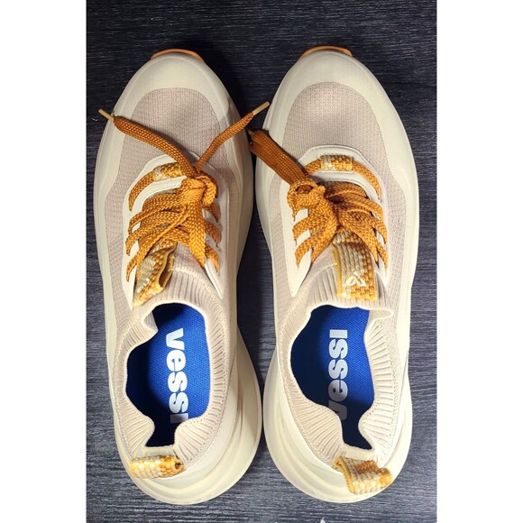 Vessi Stormburst Low Top Men Size 9 Waterproof Sneakers Beige Orange NEW - RARE main image 7